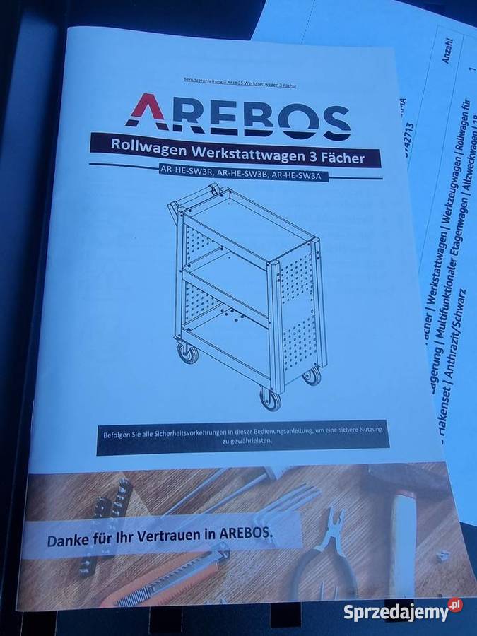 Arebos wózek warsztatowo serwisowy śląskie
