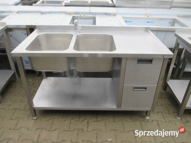 Zlew Gastronomiczny 2 Komorowy z 2 Szufladami i Ostrów Wielkopolski