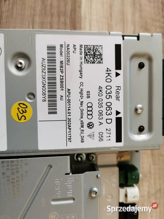 Komputer centralny Audi 4K 4K0035063D 3 osobowe Świerzawa sprzedam