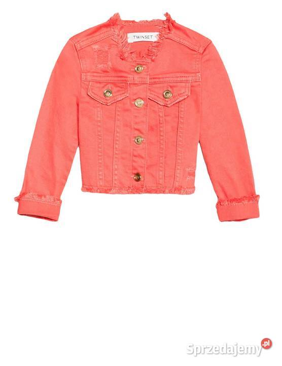 TWINSET KURTKA KURTECZKA JEANSOWA KORALOWA 92 Kalisz