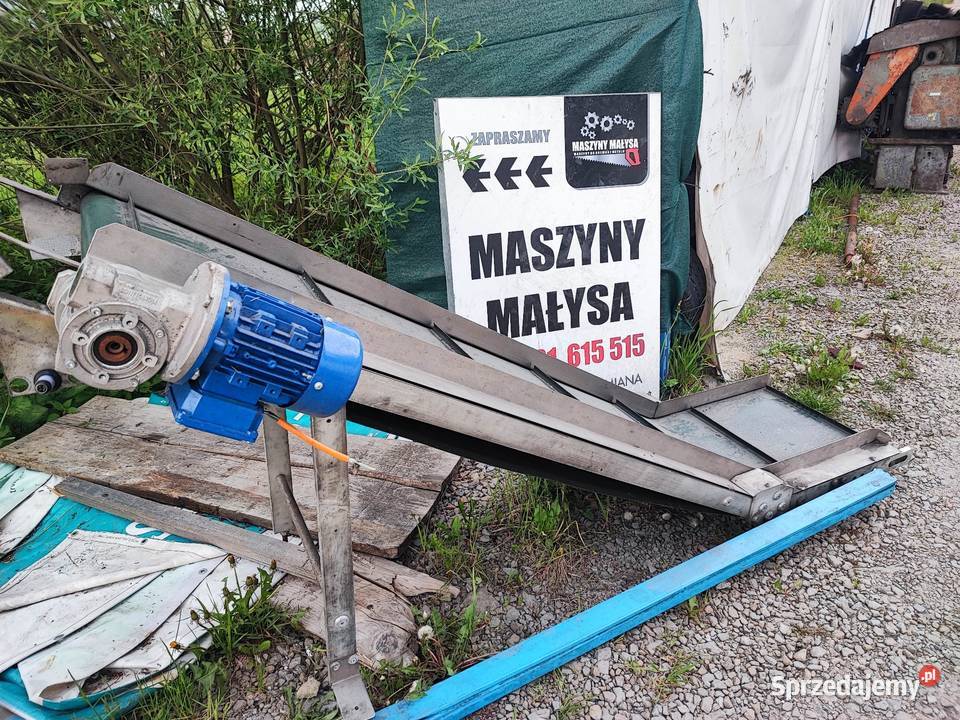 Podajnik taśmowy łamany taśmociąg do zrębki małopolskie Maków Podhalański