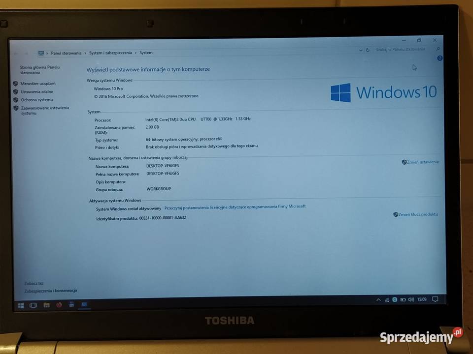 Toshiba Portege R500 12 DVD WAGA Kraków
