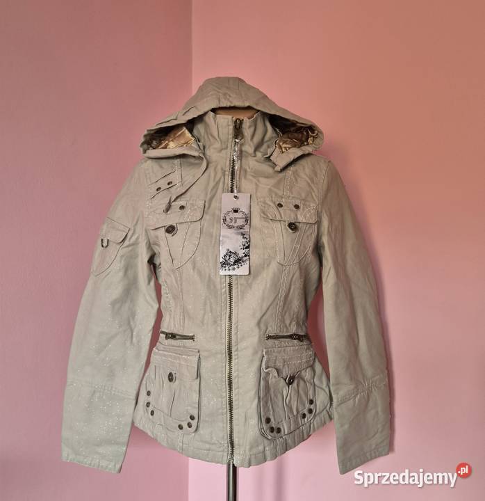 Kurtka damska przejsciowa delikatnie brokatowa Rozmiar 42(XL) Brzesko