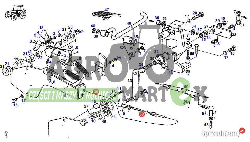 G716201020110 linka gazu L685 mm FENDT AGCO Wichrów sprzedam