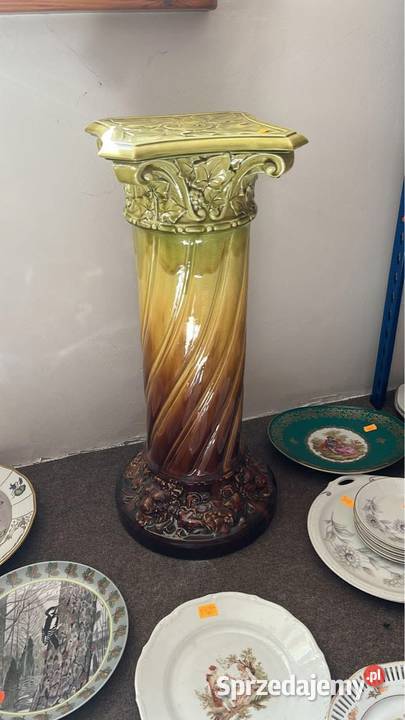 Porcelanowy postument Do kwiatów Pod rzeźbę czy Pozostałe pomorskie Gdańsk