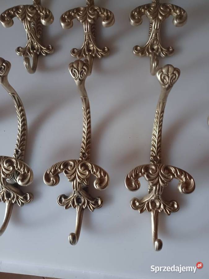 Masywny wieszak mosiężny wielkopolskie Poznań