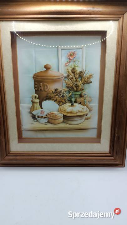 Obraz w ramie szkłem Kuchenny blat Zamość