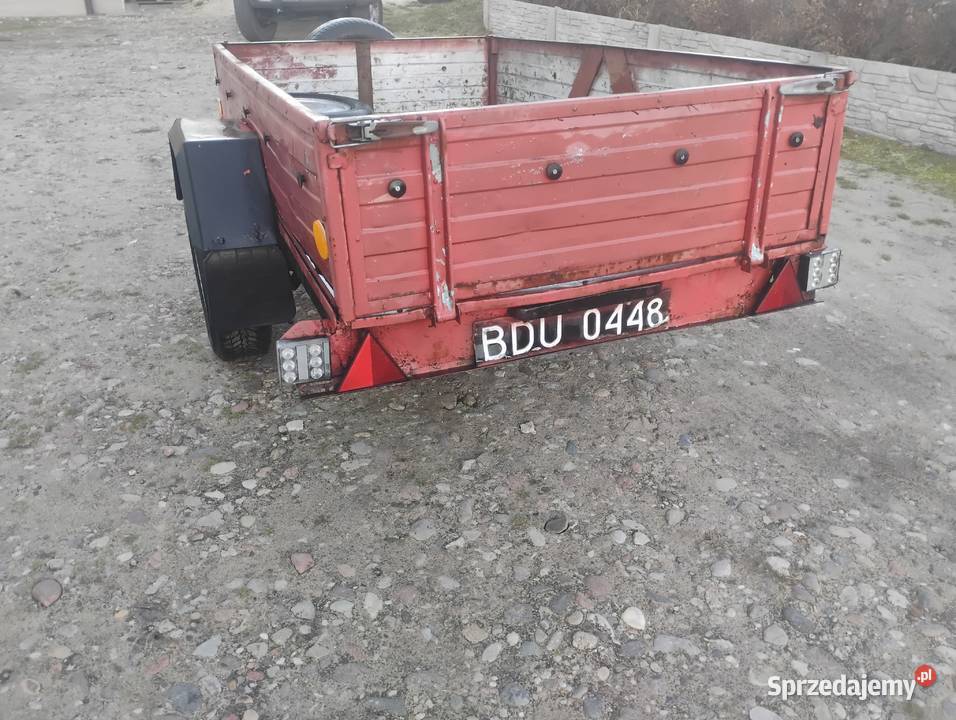 Przyczepka samochodowa zarejestrowana jako SAM Przyłęki