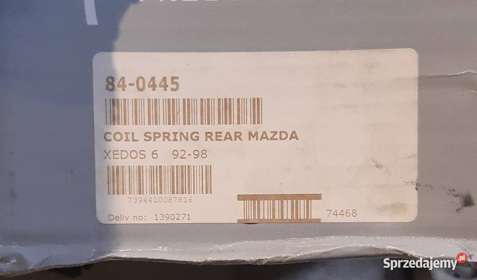 SPRĘŻYNA TYŁ MAZDA XEDOS 6 9298 16 16V 20 6V Mielęcin