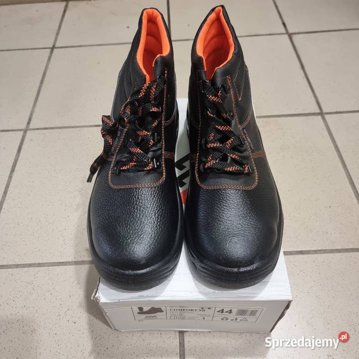 NOWE Buty Trzewiki Ochronne Robocze 44 Skóra Katowice