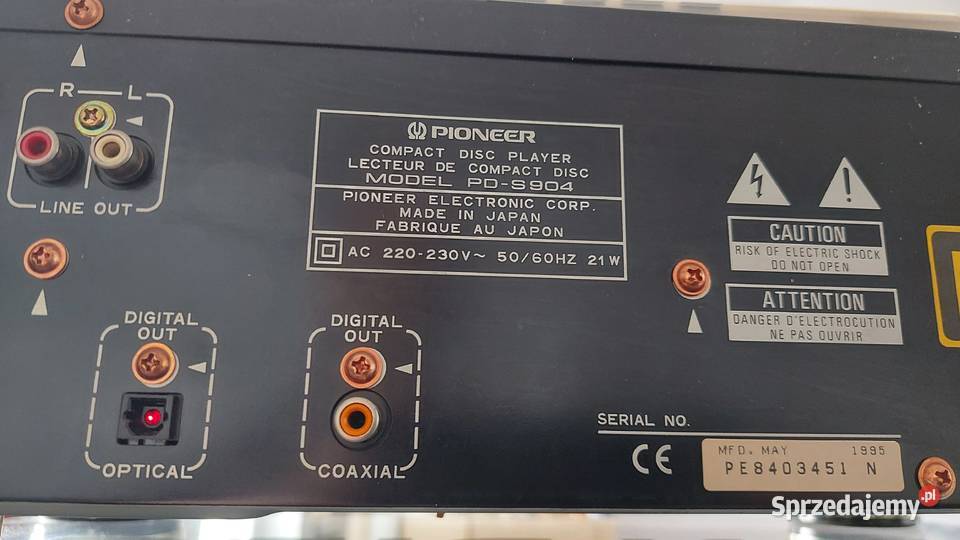 Odtwarzacz CD Pioneer PDS904 zestaw Warszawa sprzedam