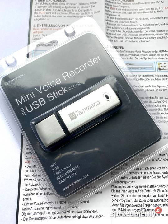 DYKTAFON PENDRIVE PODSŁUCH SZPIEGOWSKI USB 8GB Warszawa sprzedam