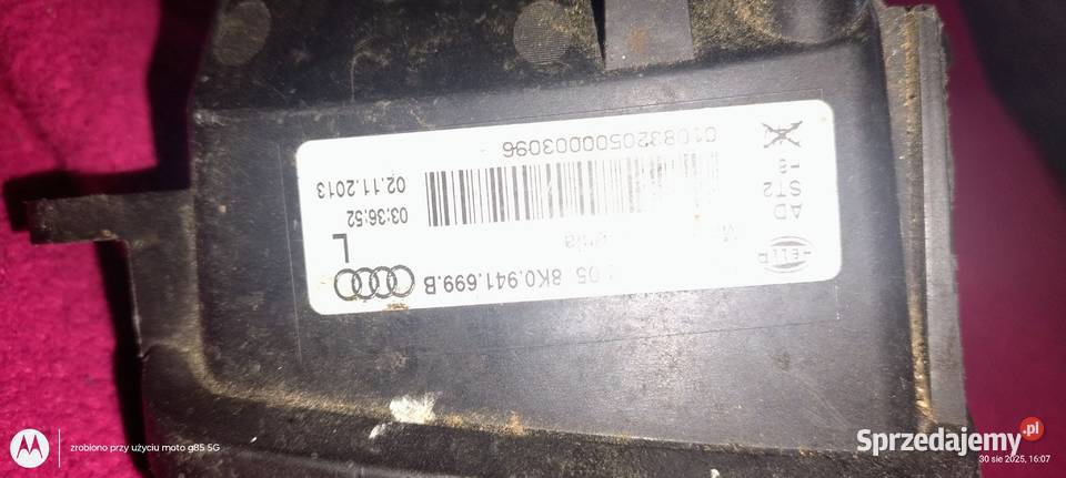 Halogen lewy Audi a4 B8 lift Lubin