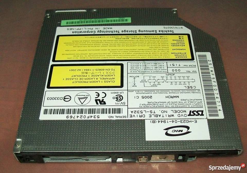 NAGRYWARKA DVDR TOSHIBA SAMSUNG TSL532A ATA wielkopolskie sprzedam