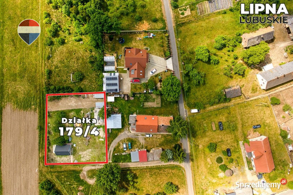 Działka 1337 m z domkiem 35 m 133700m2 Lipna