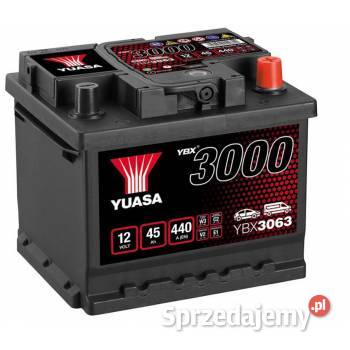 Akumulator Yuasa Standard 12V 45Ah 440A Prawy Ostrowiec Świętokrzyski