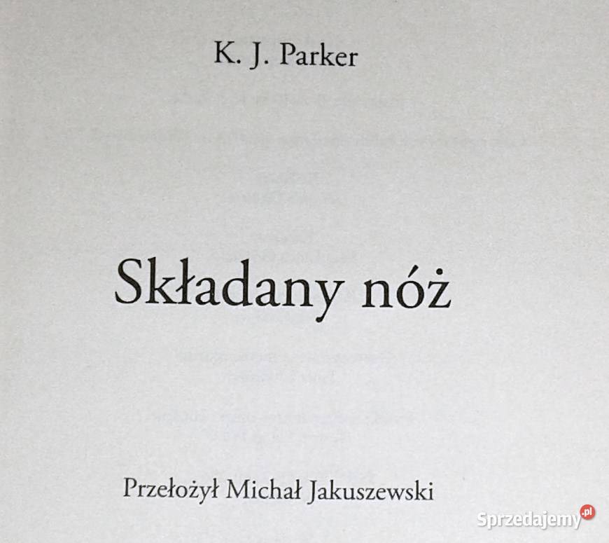 Składany nóż K J Parker