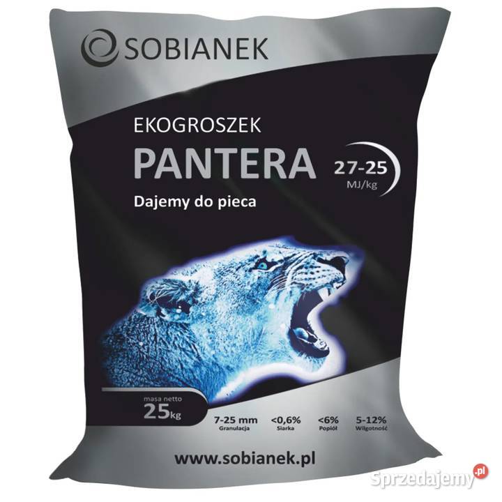 Ekogroszek PANTERA 27-25 MJ/kg 1000 kg Groszek Premium