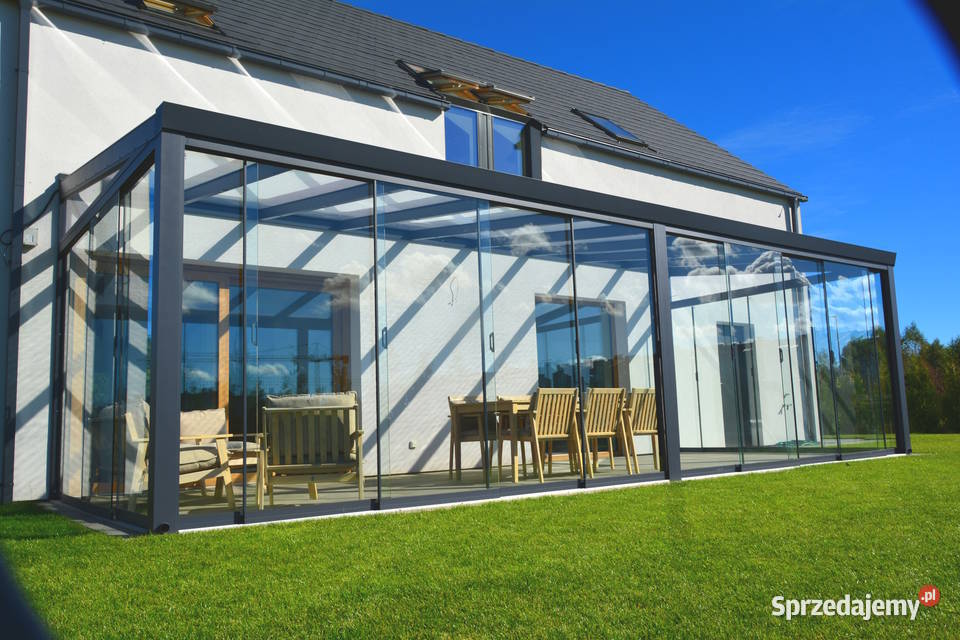 Ogróz zimowy zadaszenie tarasu ze szkła Pokrycia dachowe Toruń