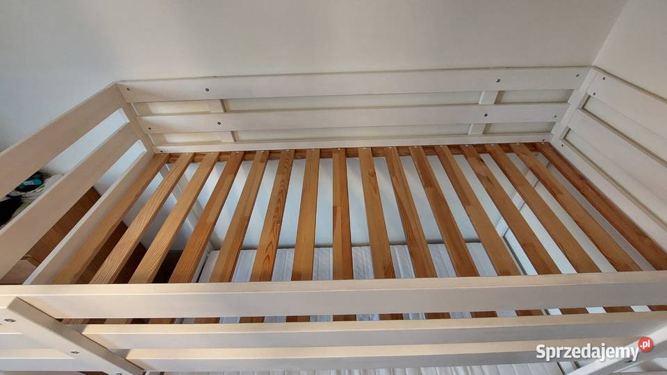 Łóżko piętrowe Mydal IKEA białe mazowieckie Warszawa sprzedam