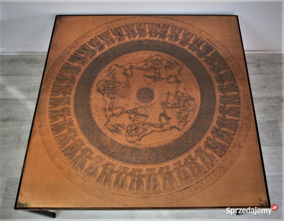 Stół kawowy miedziany lata 70 Antyki, Sztuka, Kolekcje Lublin sprzedam