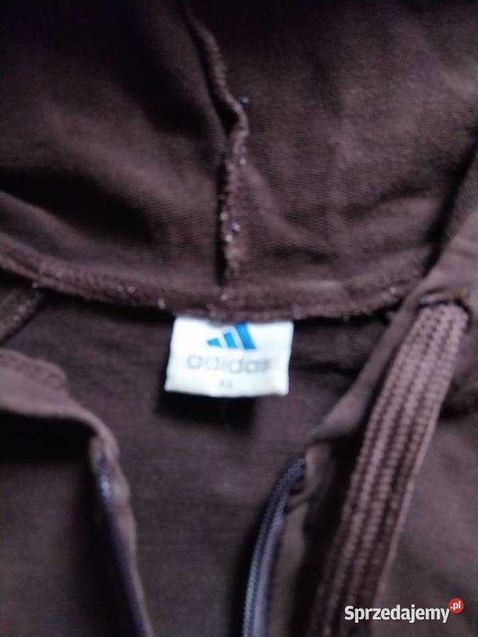 Brązowy dres damski ADIDAS Bez wzoru Przemków
