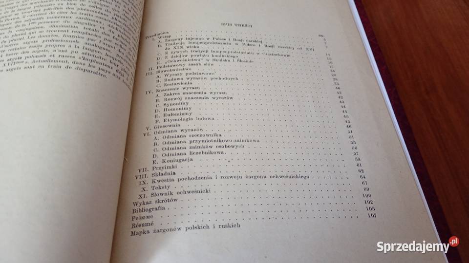 Żargon ochweśnicki Wanda Budziszewska sprzedam