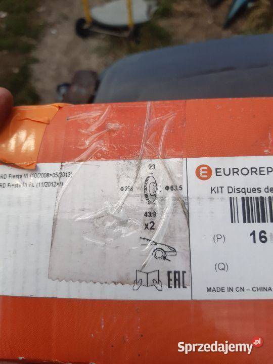 Tarcze Hamulcowe przód Ford Fiesta MK7 Tarcza
