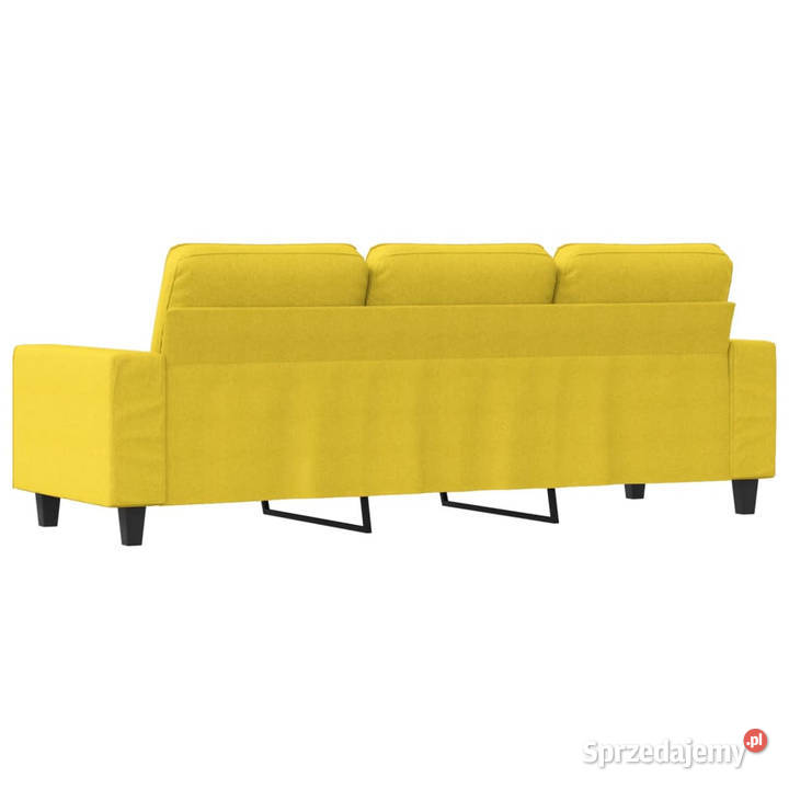 Sofa 3osobowa jasnożółta 180 tapicerowana Warszawa