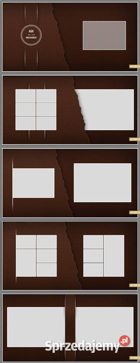 Zestaw foto album ślubny DVD 24 Szablony Kraków