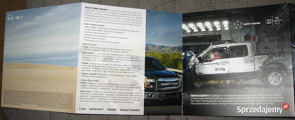 FORD 2016 SUV Cars Trucks Vans prospekt katalog