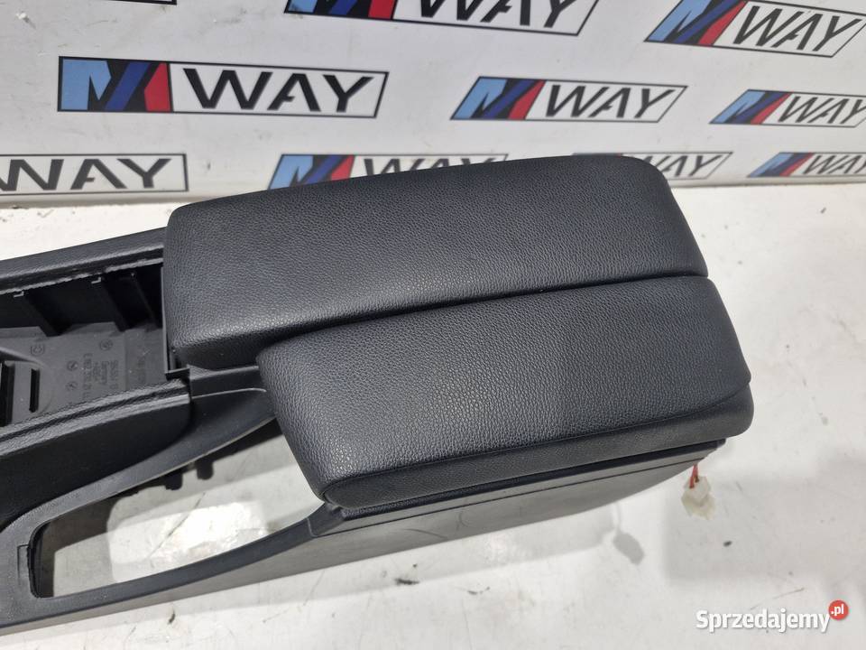 BMW E90 E91 LCI PODŁOKIETNIK SKÓRA DZIELONY