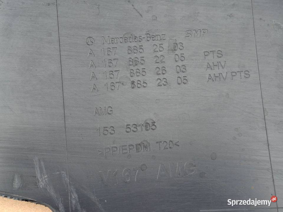 MERCEDES GLE W167 AMG ZDERZAK TYŁ TYLNY DOKŁADKA osobowe lubuskie Bieleń