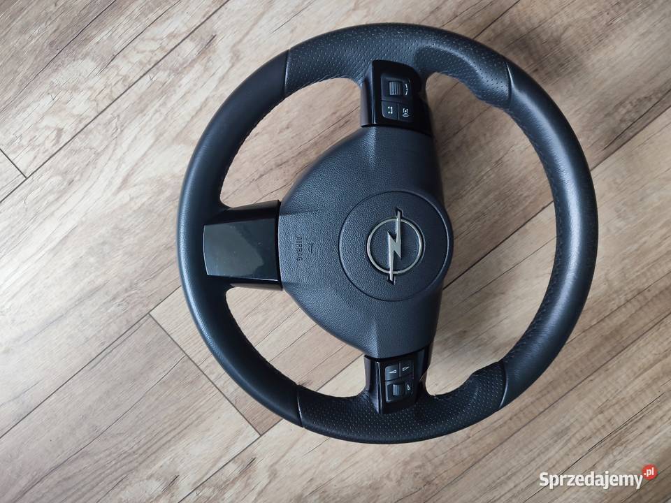 Kierownica wielofunkcyjna skórzana opel astra H