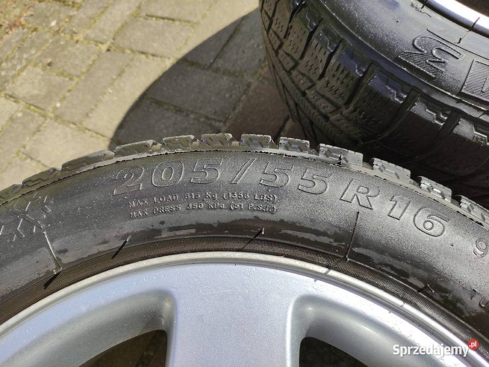 Oryginalne felgi Audi 16 opony zimowe 20555 R16 pomorskie Pruszcz Gdański