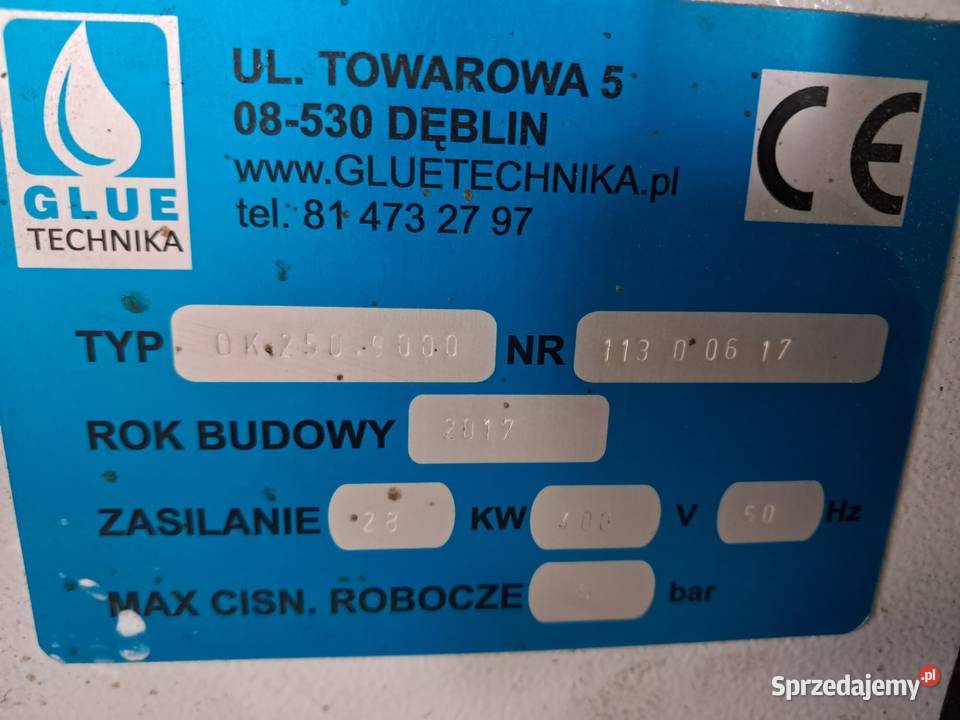 Okleiniarka do profili okiennych Glue Technika Wadowice