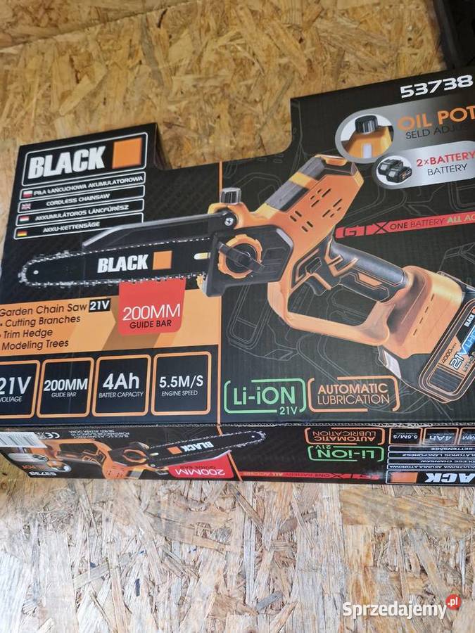 PIŁA łańcuchowa AKUMULATOROWA Pilarka drzewa wielkopolskie