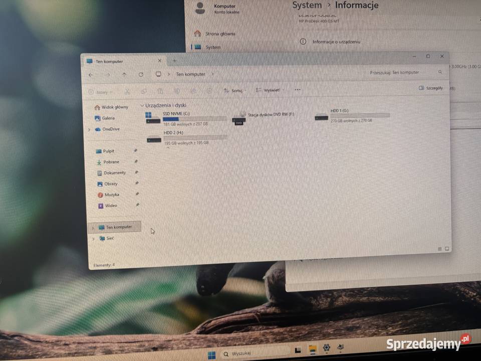 Komputer HP ProDesk 400 G5 MT i58500 16GB ram Rzeszów