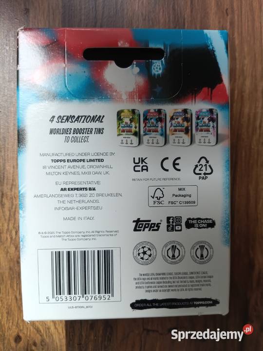 Topps Match Ataxx Champions League mini puszka Zbylitowska Góra