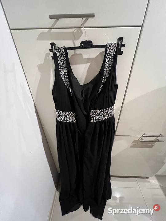 Długa elegancka balowa sukienka z cekinami Spódnice i sukienki Spódnice i sukienki Gdańsk
