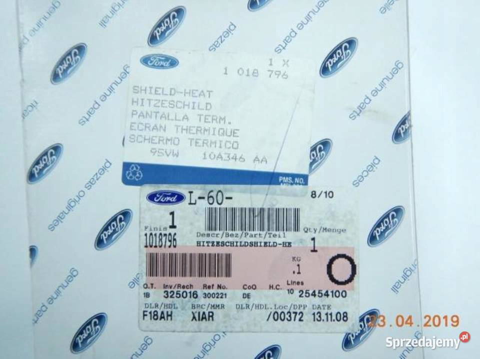 OSŁONA ALTERNATORA FORD GALAXY 9400 Pozostałe