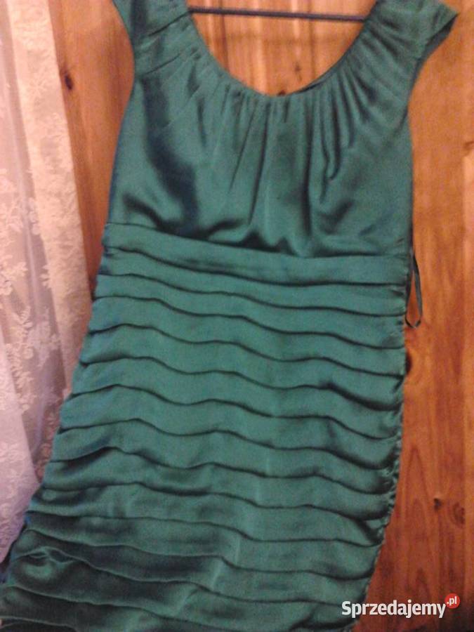 Sukienka stylu retro vintage kolor turkusowy