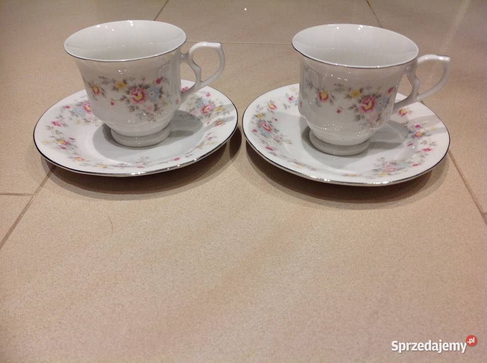 Filiżanka z Podstawkiem Stara Porcelana Hebei Nowa Sól