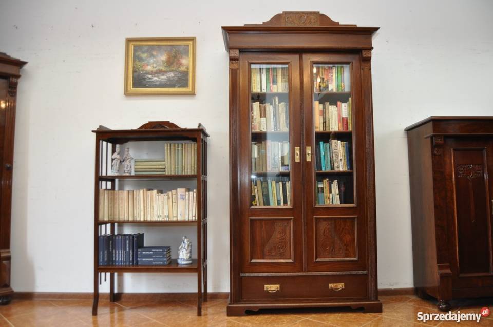 Etażerka dębowa secesyjna Kępnica sprzedam