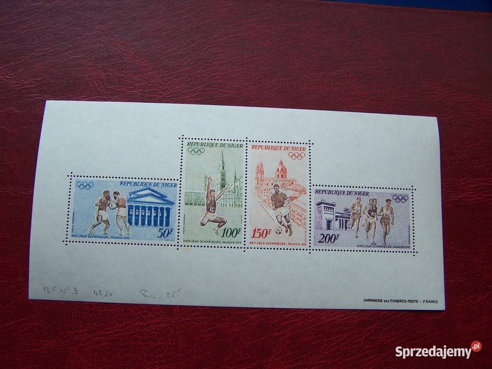 Niger 1972 MNH Sport Olimpiada Monachium 72 Tychy