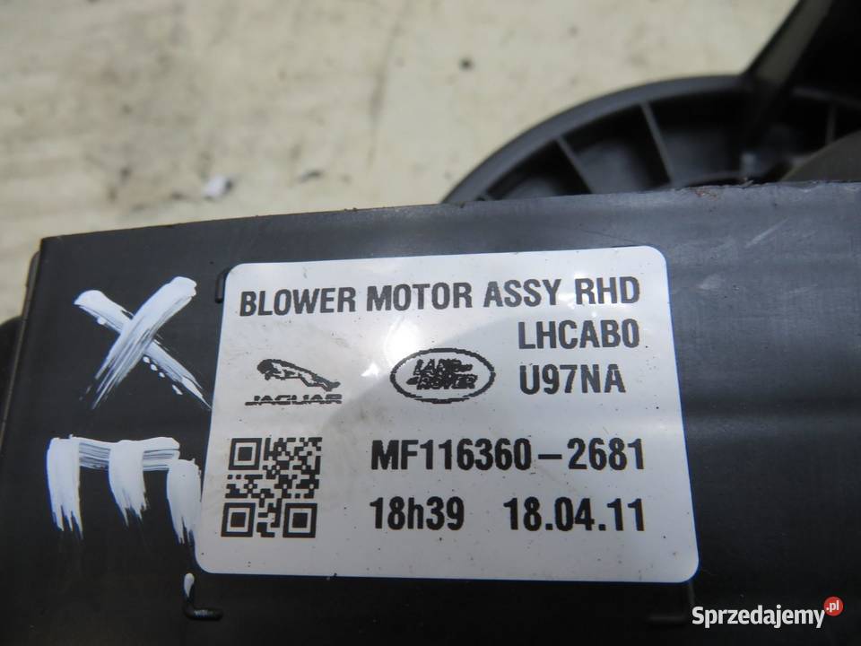 WENTYLATOR DMUCHAWA JAGUAR XE osobowe sprzedam