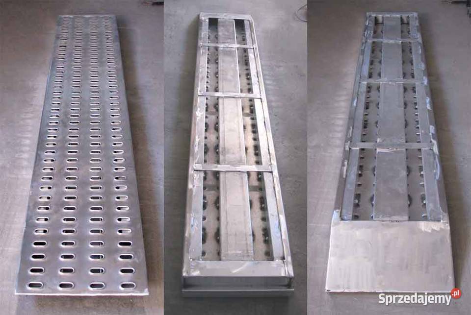 Najazdy aluminiowe 1x wzm 2000x420x90mm Podjazdy Lubanie