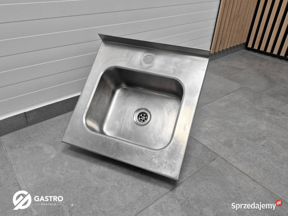 Zlew wiszący ze stali nierdzewnej 40x40x25
