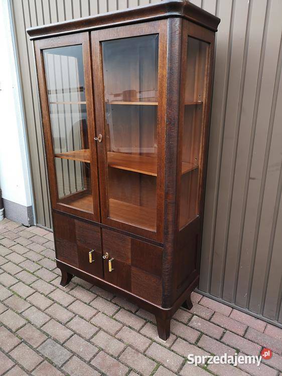 Witryna Biblioteka Serwantka ARTDECO Stara Antyk sprzedam