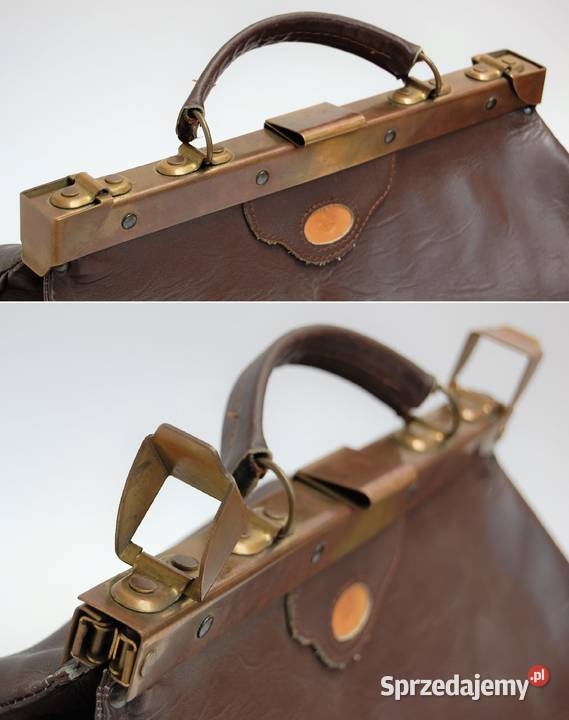 Torba podróżna skórzana vintage Francja logo Lublin sprzedam